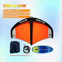 Planche de Kitesurf Extérieur en Fibre de Carbone avec Airbag Indépendant Anti-Tear Surf Wing Foil Hydrofoil pour Sports Nautiques
