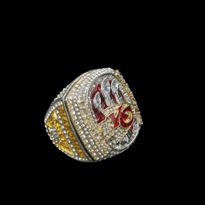 Bague Super Bowl 57 des Kansas City Chiefs avec partie supérieure amovible, transformable en collier pendentif, sertie de zircons, bijoux pour fans de la NFL - Product Image 2