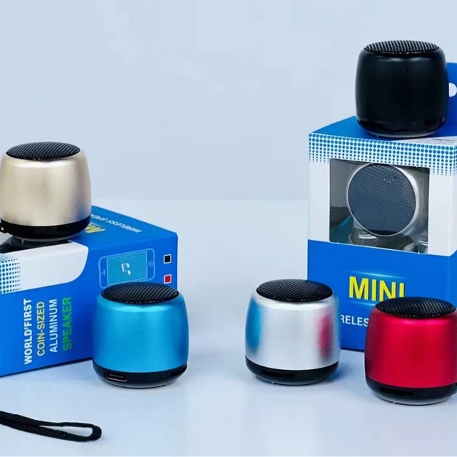New Portable Power Bass Mini Wireless for 5.3 Speaker 3W Output Metal 2.0 Channel Memory Card Support for Home Desktop Use