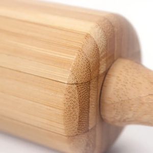 Mattarello di bambù naturale inciso in legno Eco Friendly rullo da cucina all'ingrosso di alta qualità - Product Image 5