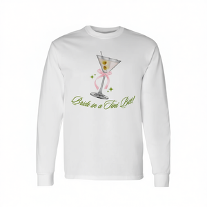 Camiseta de manga larga Bride In A Tiny Bit Cocktail Martini Bachelorette - Product Image 2