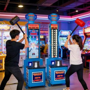 เครื่องเกมต่อยมวยแฮมเมอร์ทรงพลัง - เกมอิเล็กทรอนิกส์ในศูนย์เกมอาร์เคด - อุปกรณ์ทดสอบสมรรถภาพทางกายภาพ เครื่องออกกำลังกายเพื่อความบันเทิง - Product Image 4