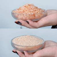 Oferta Especial: Sal del Himalaya Natural Orgánica Hecha a Mano con Partículas de Cristal de Lavanda, Exfoliante y Blanqueadora, para Baño de Spa Corporal y de Pies Navideño