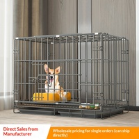 Cage pliable en fil de fer pour chiens et chats de petite et moyenne taille, usage domestique intérieur, toutes saisons
