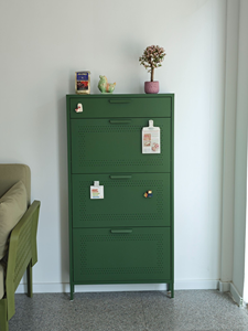 Étagère à chaussures en métal à 3 niveaux, étagère à chaussures moderne à finition brillante, organisateur de rangement pour <span class=keywords><strong>placard</strong></span>, armoire, entrée, <span class=keywords><strong>placard</strong></span> à chaussures - Product Image 6