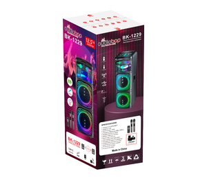 Subwoofer de alta potencia para actividades al aire libre, altavoz de fiesta con control remoto, micrófono, reproductor de Audio, amplificador de sonido en caja - Product Image 6