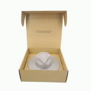カスタムデザイン印刷帽子クラフト紙箱専門メーカー段ボール帽子箱