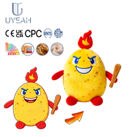 UYEAH OEM/ODM CE EN71 CPC Individuell gestalteter Cartoon-Auberginen-Plüsch-Schlüsselanhänger, weiche Stofftier-Frucht-Plüsch-Spielzeug-Schlüsselanhänger, Kindergeschenk