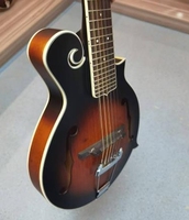 Vente chaude Mandoline 12 cordes Épicéa Contreplaqué Érable Contreplaqué En Gros Diverses Couleurs Disponibles KMFL-12