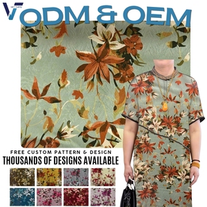 Vêtements de mode vietnamienne, robes élégantes, tissu imprimé texturé, 100% polyester (tissu jacquard) - Product Image 2