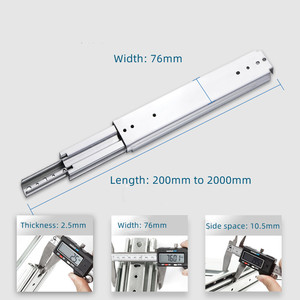 Cho Chức năng khóa Kính thiên văn Ngăn kéo trượt nhiệm vụ nặng nề 227kg Tải 10 "-60" chiều dài tùy chọn thép cán nguội nhà bếp ngoài trời - Product Image 1