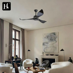 Black 3-blade waterproof outdoor <b>ceiling</b> fan <b>remote</b> <b>control</b> <b>light</b>-emitting diode lamp DC motor <b>remote</b> <b>control</b> high quality - Product Image 6