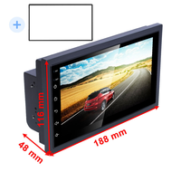 Autoradio universel 2 DIN avec écran IPS 7 pouces, processeur 4 cœurs, GPS, amplificateur et lecteur DVD