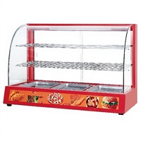 Grand présentoir chauffant pour aliments 1,2 kW Haute puissance 220 V pour cantines à fort volume, cafétérias et services de buffet