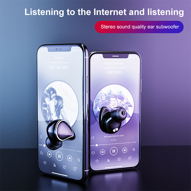 A4 Bluetooth Ecouteurs sans Fil TWS 5,0 avec etui de pantalla portátil Mic micrófonos HD Integre et hijo 3D ESTÉREO oreillettes
