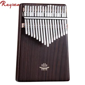 Rosewood square shape kalimba 17 keys plate kalimba rosewood musical instrument