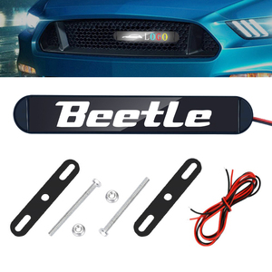 Feux de circulation diurne pour voiture Moto <span class=keywords><strong>Logo</strong></span> LED Plaque de calandre Badge Illuminé filet moyen Emblème pour <span class=keywords><strong>Volkswagen</strong></span> coccinelle BORA - Product Image 1