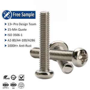 304 316 ốc vít thép không gỉ M2 M3 M4 M5 M6 M7 M8 M10 6-32 mét DIN 7985 Phillips Pan đầu máy vít - Product Image 1