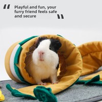 Tapis de forrage interactif pour petits animaux, tunnel multi-formes à combiner librement, pour cochon d'Inde et lapin, personnalisation disponible