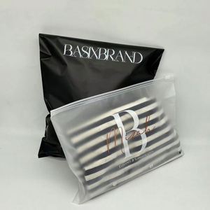 Custom Printed LOGO Matte Black Shipping Bags With Logo Plastic Mail Poly Ship Mailers Gift Package Mailing Bags for Clothes - Product Image 2