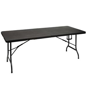 TABLE PLIABLE PEREL-MOTIF BOIS-180x75x74 cm - Product Image 1