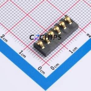 GT-BTP30006-0240B-019B Blade/Spring Contact Battery Connector SMD,P=3mm Connector Spring Contact Type 3mm 6P Vertical Mount - Product Image 1