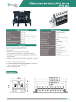 Bloc de bornes sur rail DIN Smaide JHY1-1610 10P 16A, noir, bornier à vis combiné, connecteur de câble 660V pour armoire de commande