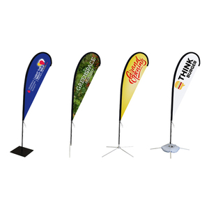 Drapeau publicitaire personnalisé d'extérieur, banderole, en plumes volants, pour la <span class=keywords><strong>plage</strong></span> - Product Image 3