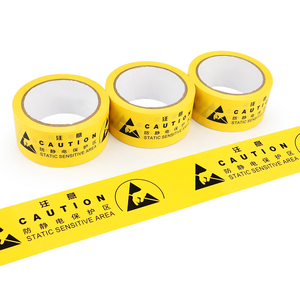 ALLESD Yellow ESD Anti-Static Warning <strong>Tape</strong> Chinese or English Identification <strong>Tape</strong> Protection Zone <strong>PVC</strong> Floor <strong>Tape</strong> - Product Image 6
