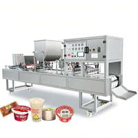 Machine de remplissage et de scellage de gobelets haute vitesse pour capsules de café K-cup, machine d'emballage de pouding et de gelée