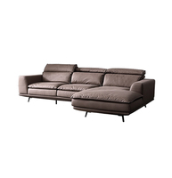 Shenzhen Möbel Kopfteil verstellbare Leders essel L-Form Wohnzimmer Sofa Set nordische Schnitts ofas