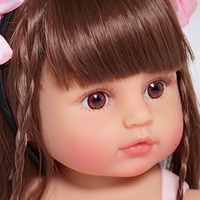 Boneka Bayi Reborn Grosir 55cm 22 Inch, Boneka Realistis Silikon Vinyl, Bayi Perempuan Baru Lahir, Boneka Kustom Realistis