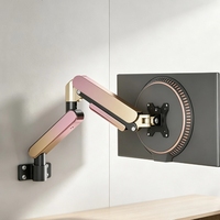 Support mural articulé pour écran LED/LCD 17-35 pouces avec bras à ressort à gaz rotatif à 360 degrés en alliage d'aluminium