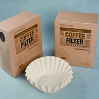 Filtre à café en forme de panier, épais, anti-casse, à filtration fine, disponible en taille personnalisée, pour la préparation quotidienne de café chaud