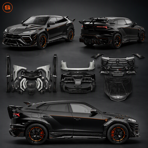ชุดแต่งคาร์บอนไฟเบอร์แห้งสไตล์ URUS SE M สำหรับ Lamborghini Urus อัพเกรดเป็นสไตล์ MSY ชุดแต่งกันชนหน้า ฝากระโปรง สปอยเลอร์ - Product Image 1