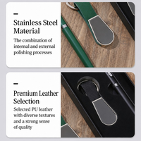 Ensemble de porte-clés stylo, coffret cadeau personnalisé avec logo gravé au laser, cadeau d'entreprise, cadeau d'entreprise de luxe, cadeau promotionnel haut de gamme pour les employés