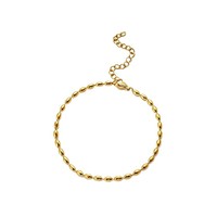 Bracelet à perles en acier inoxydable électroplaqué pour femme, best-seller transfrontalier, minimaliste, de niche, exquis, pour usage quotidien