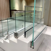Lumière LED latérale pour garde-corps en verre certifiée CE, pour balustrade de balcon en verre de 12-20 mm, idéale pour projets hôteliers, villas et appartements