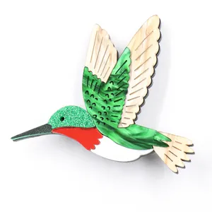 BH1076 Bird Brooch Acrylic Children's Gift for Wedding Party Engagement or Anniversary