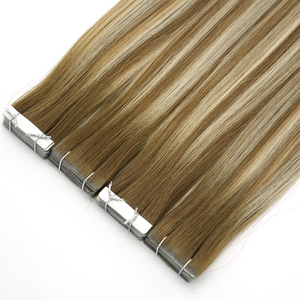 Extensions de <span class=keywords><strong>cheveux</strong></span> invisibles à double trame européenne, en <span class=keywords><strong>cheveux</strong></span> humains Remy russes, avec bande adhésive sans couture pour salons haut de gamme - Product Image 5