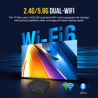 Ihomelife YSE-3518, Receptor de TV Android 14 con Streaming 4K HD, RK3518, Wi-Fi de Doble Banda, Control Remoto por Voz, 2GB 16GB