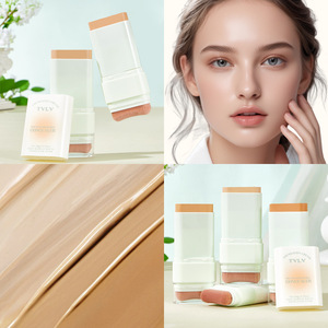 Stick correcteur et fond de teint double tête jaune et noir, résistant à l'eau et au maquillage, avec hydratant et propriétés éclaircissantes - Product Image 6