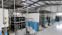 Bouteille d'argon industrielle ISO 9809 40L 50L, gaz d'argon pur, bouteille en acier