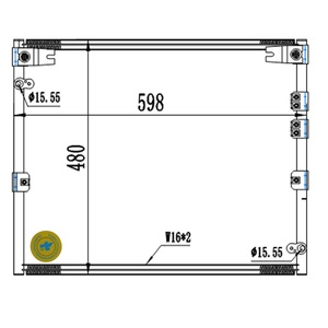 Aire Acondicionado para Auto Toyota Prado 3400, Condensador de AC 88460-60250 8846060250 2717618 2701542 - Product Image 4