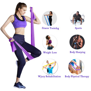 Ensemble de 3 bandes élastiques plates extensibles TPE OEM Lxy-060, Theraband, pour yoga, pilates, avec sac de transport - Product Image 6