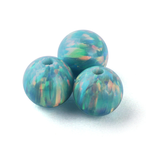 OP01 ~ OP92 Đầy Đủ Lỗ Tổng Hợp 3Mm Opal Hạt Bán Buôn Bóng Hình Dạng Opal Sphere - Product Image 2