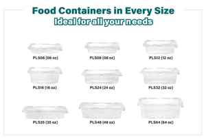 8oz Prime Rectangular Tamper Evident Food Containers Reciclable Carry Out Containers - Product Image 6