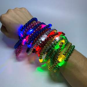 Collar de Cuentas LED Brillantes de Colores Personalizados para Eventos y Fiestas, Estilo <span class=keywords><strong>Mardi</strong></span> <span class=keywords><strong>Gras</strong></span>, OEM - Product Image 4