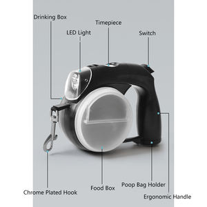 Accessori per animali domestici rareke Custom Smart <span class=keywords><strong>Dog</strong></span> corda Led luce multifunzionale guinzaglio retrattile guinzaglio per cani da passeggio - Product Image 4