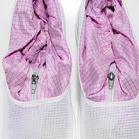 Bottes longues unisexes en toile PVC respirante et antistatique, chaussures de sécurité sans poussière pour l'électronique, la transformation alimentaire, les salles blanches et les laboratoires